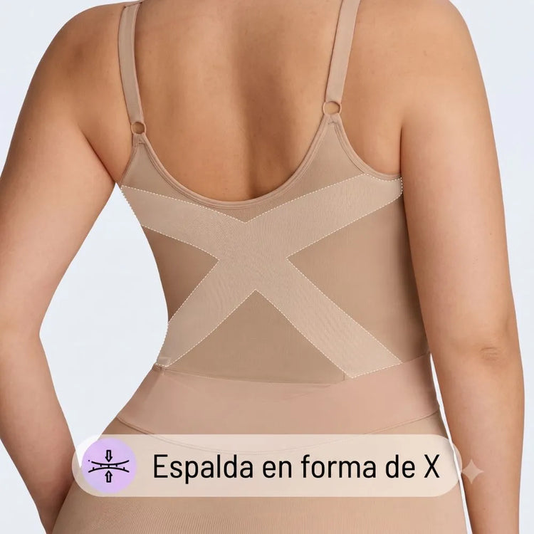 <p>Panel posterior en forma de X</p>